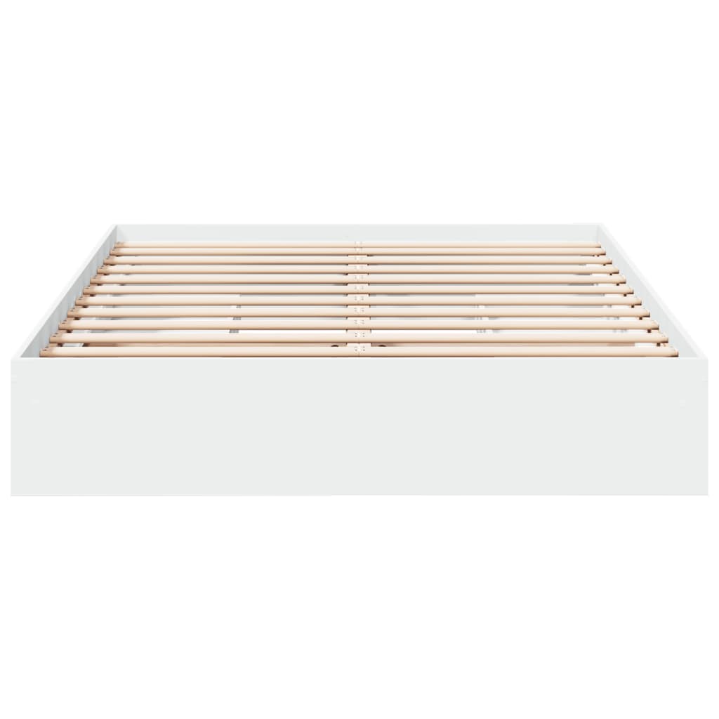 Bedframe met lades bewerkt hout wit 150x200 cm is nu te koop bij PeponiXL, paradijselijk wonen!