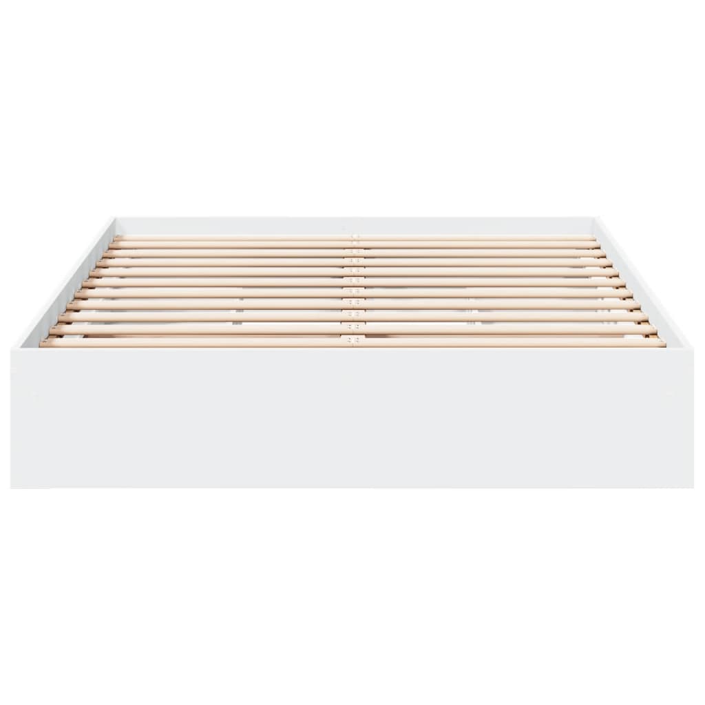 Bedframe met lades bewerkt hout wit 140x200 cm is nu te koop bij PeponiXL, paradijselijk wonen!