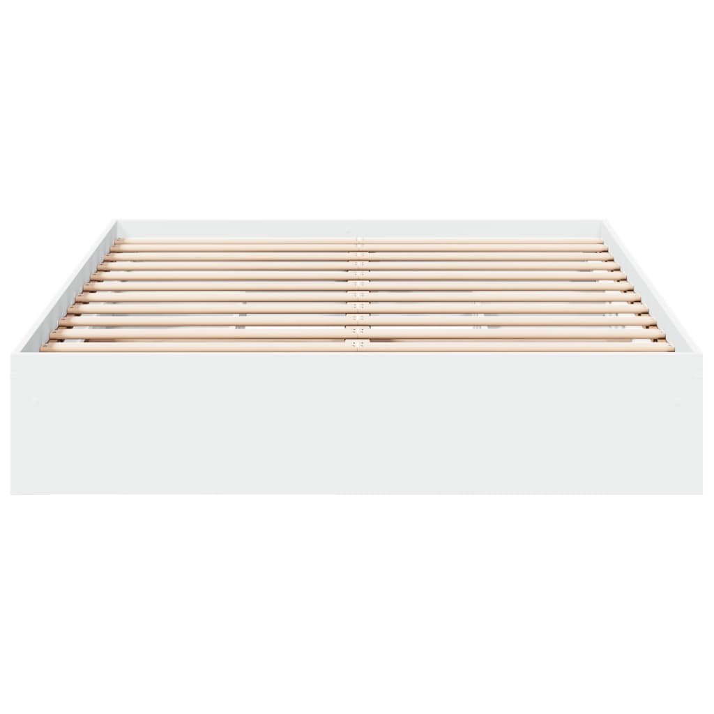 Bedframe met lades bewerkt hout wit 120x190 cm is nu te koop bij PeponiXL, paradijselijk wonen!
