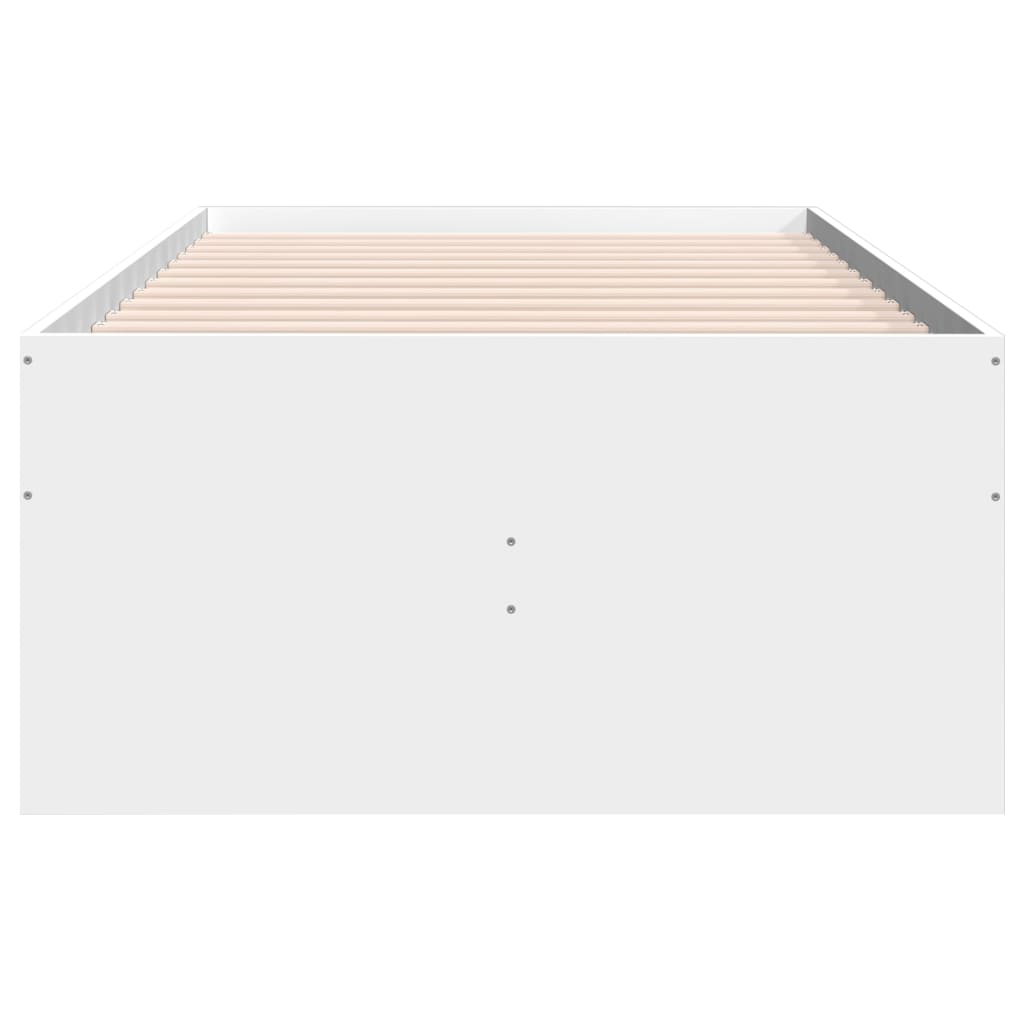 Slaapbank met lades zonder matras 90x190 cm wit is nu te koop bij PeponiXL, paradijselijk wonen!