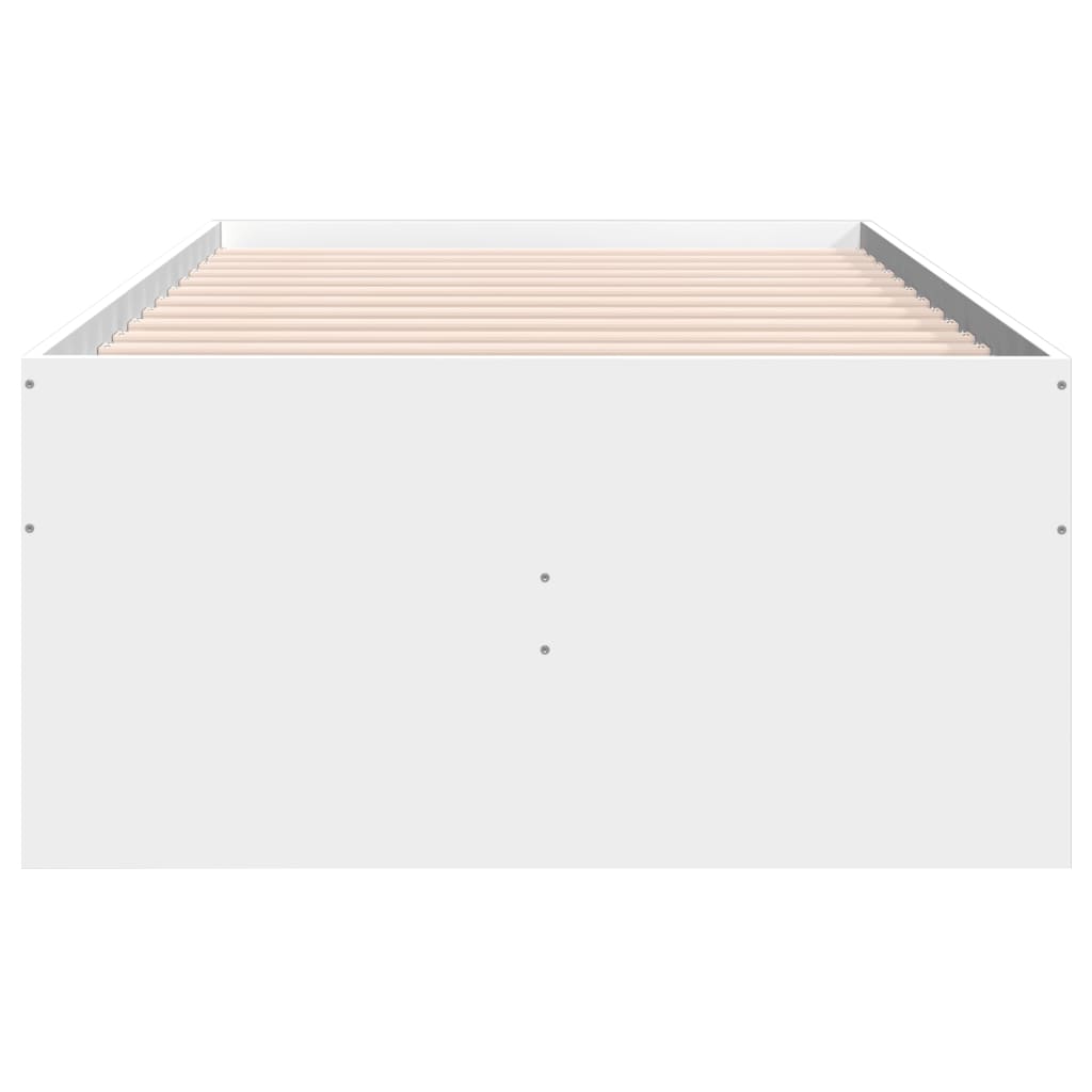 Slaapbank met lades zonder matras 75x190 cm wit is nu te koop bij PeponiXL, paradijselijk wonen!