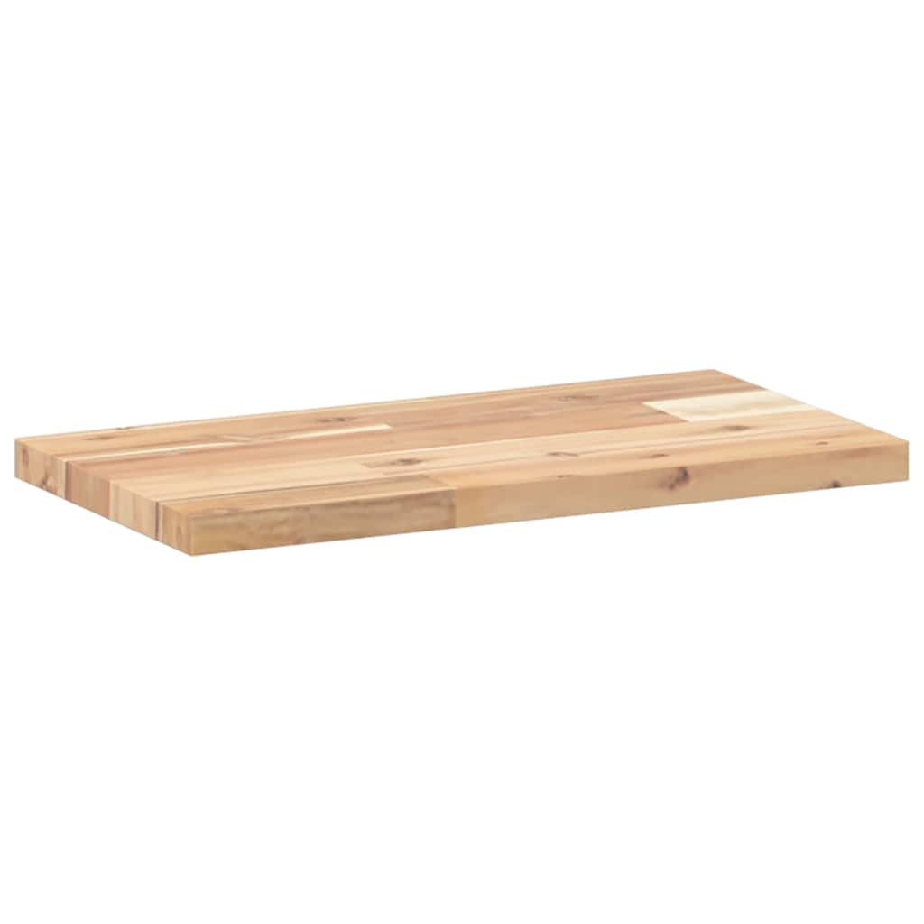Wandschappen 4 st zwevend 40x20x2 cm onbehandeld acaciahout