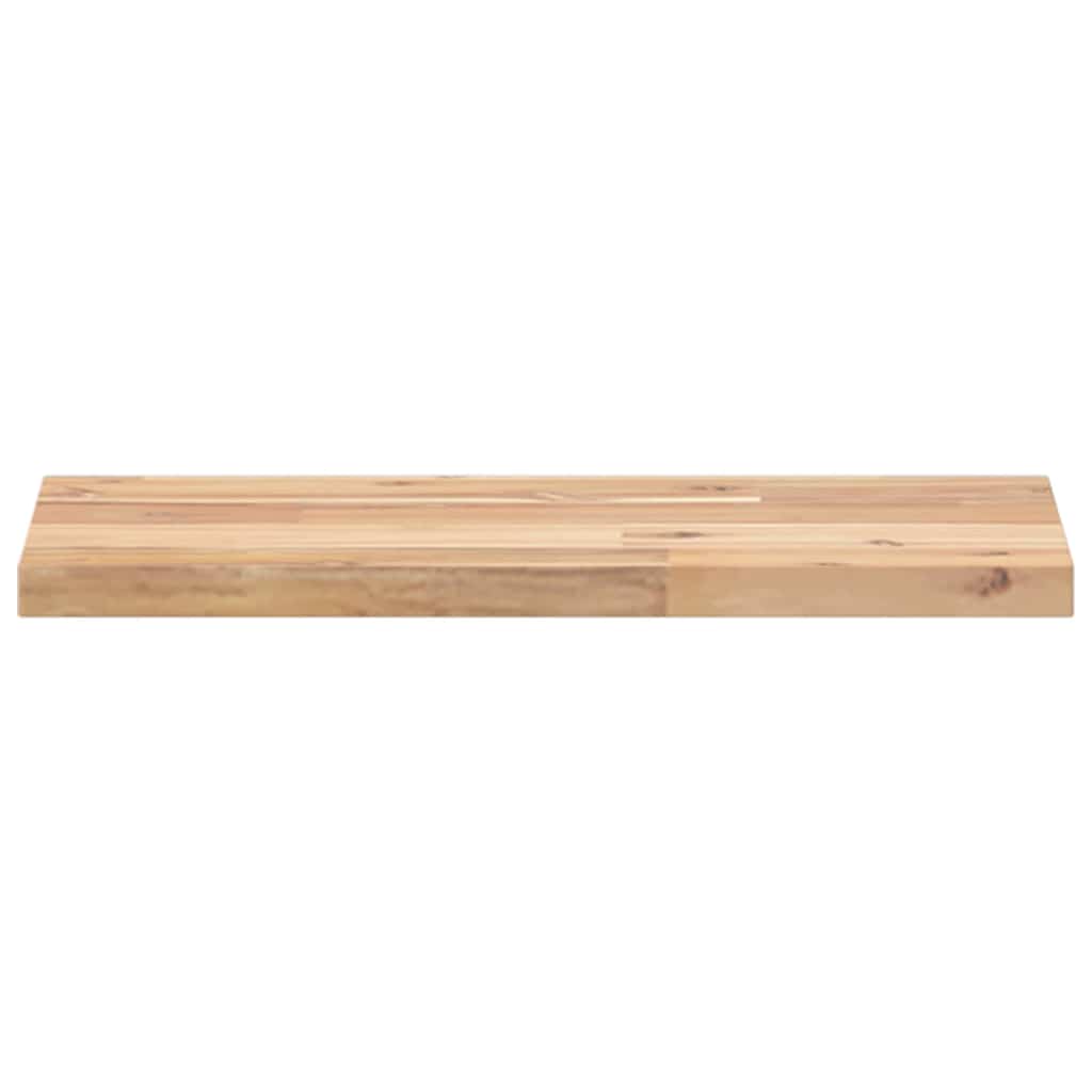 Wandschappen 4 st zwevend 40x20x2 cm onbehandeld acaciahout