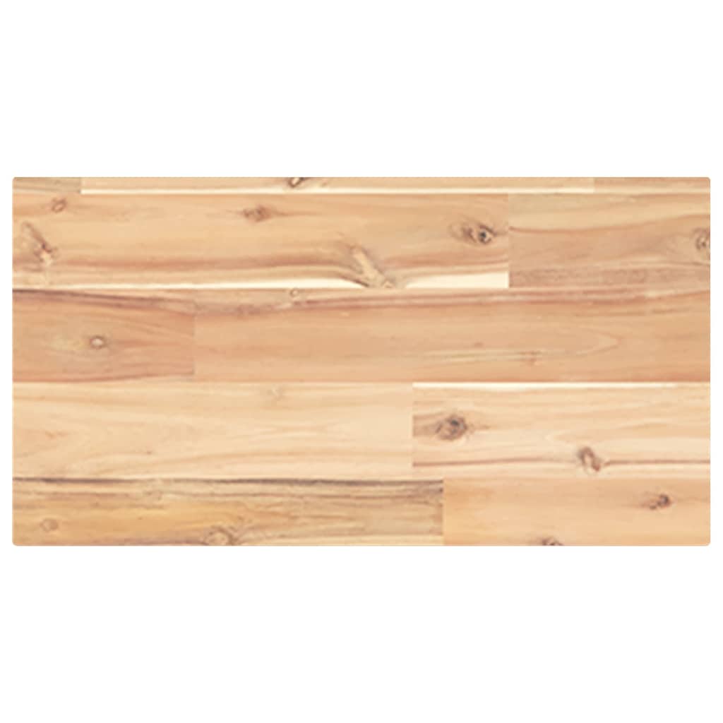 Wandschappen 4 st zwevend 40x20x2 cm onbehandeld acaciahout