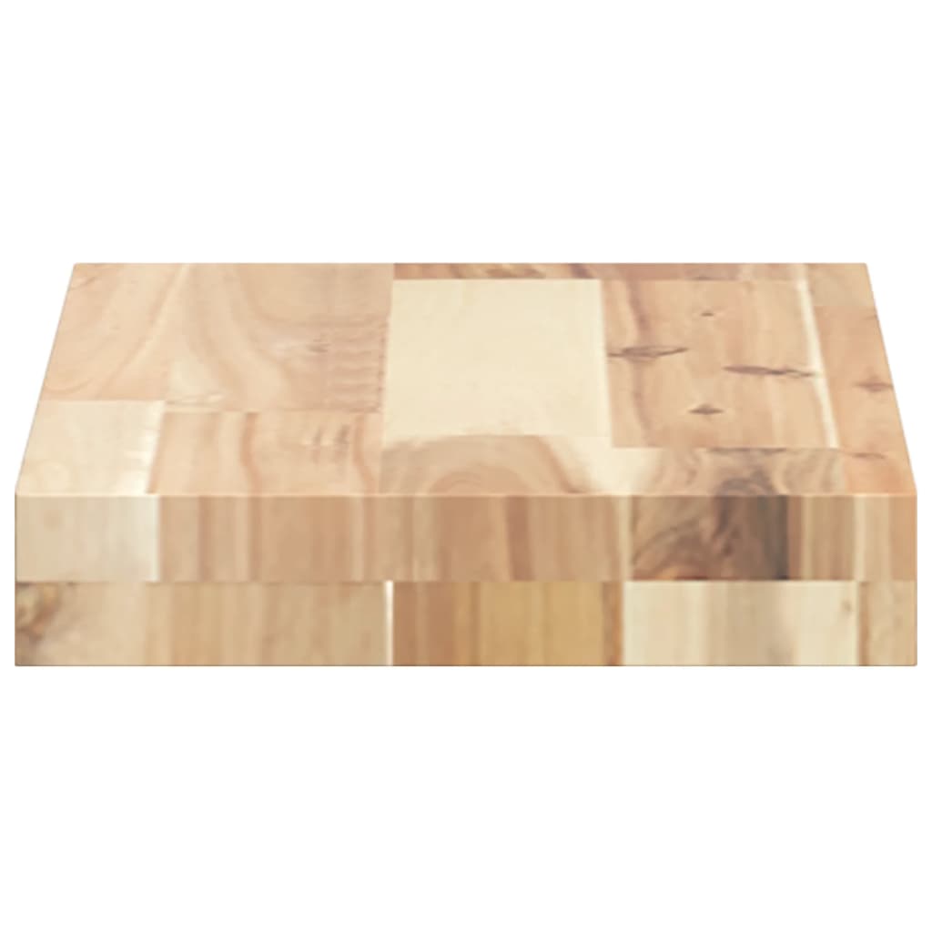 Wandschap zwevend 60x20x4 cm onbehandeld massief acaciahout is nu te koop bij PeponiXL, paradijselijk wonen!