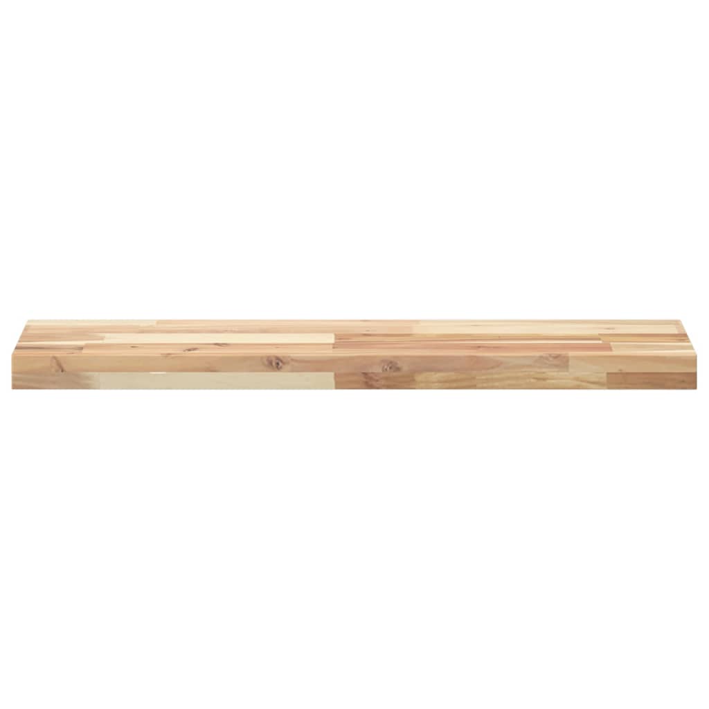 Wandschap zwevend 100x20x4 cm onbehandeld massief acaciahout is nu te koop bij PeponiXL, paradijselijk wonen!