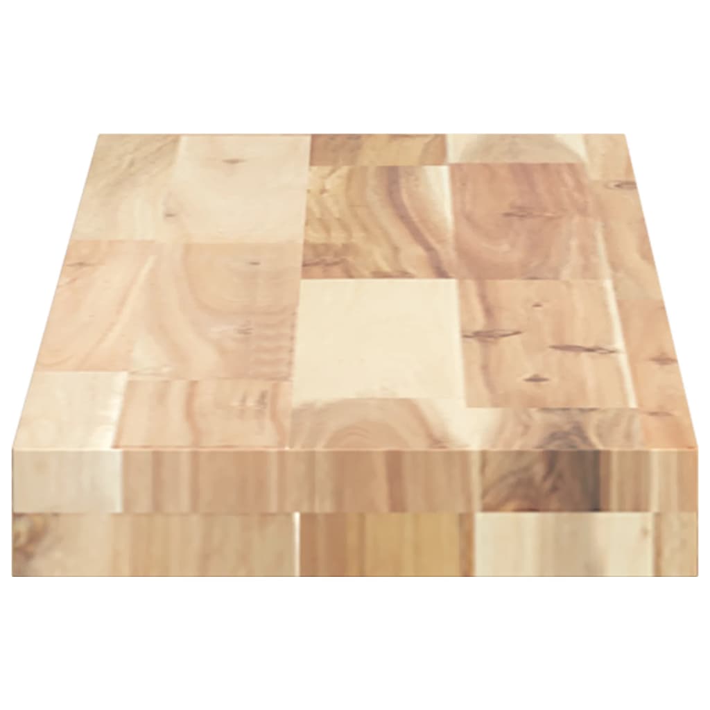 Wandschap zwevend 100x20x4 cm onbehandeld massief acaciahout is nu te koop bij PeponiXL, paradijselijk wonen!