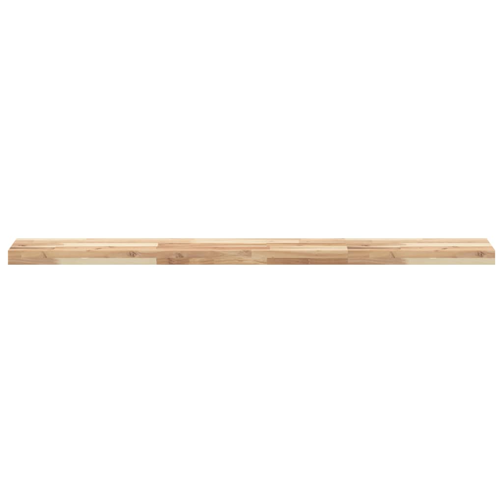 Wandschappen 2 st zwevend 140x20x4 cm onbehandeld acaciahout is nu te koop bij PeponiXL, paradijselijk wonen!