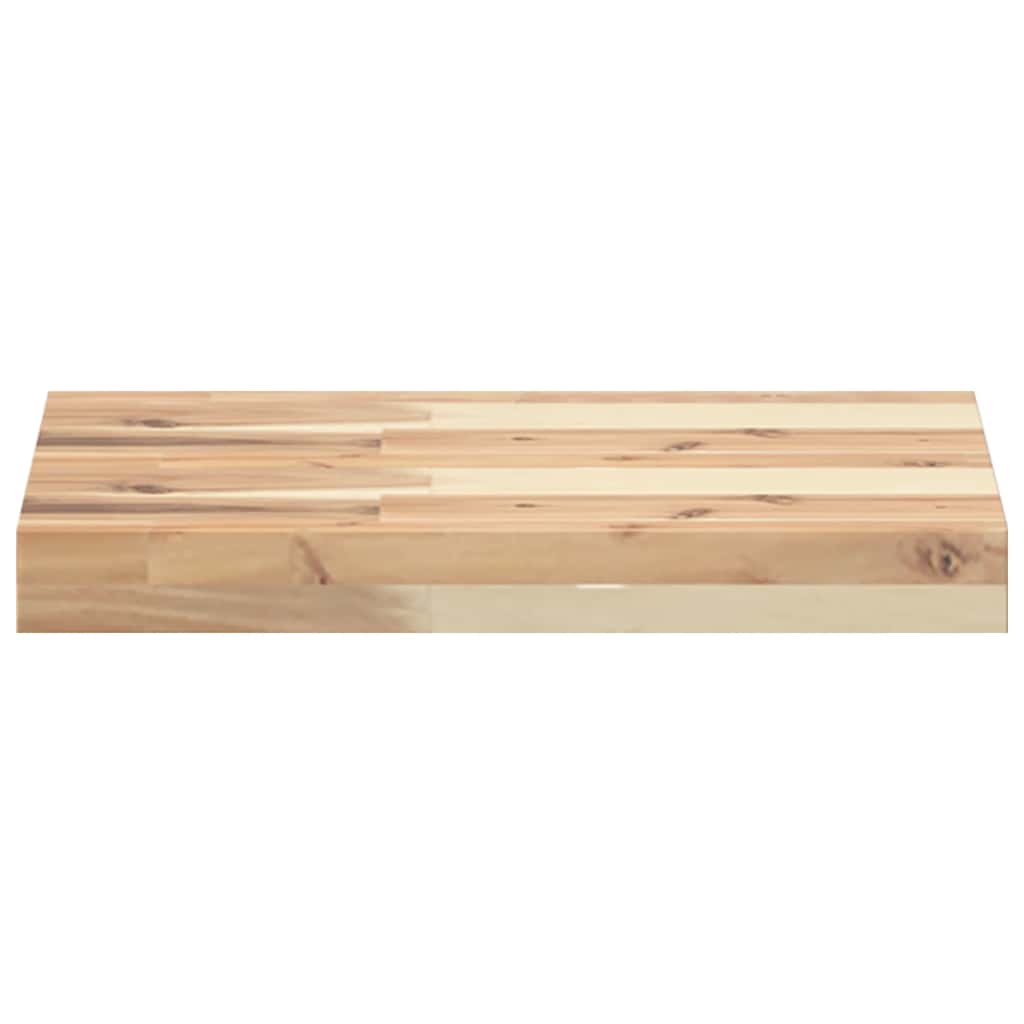 Wandschap zwevend 40x30x4 cm onbehandeld massief acaciahout is nu te koop bij PeponiXL, paradijselijk wonen!
