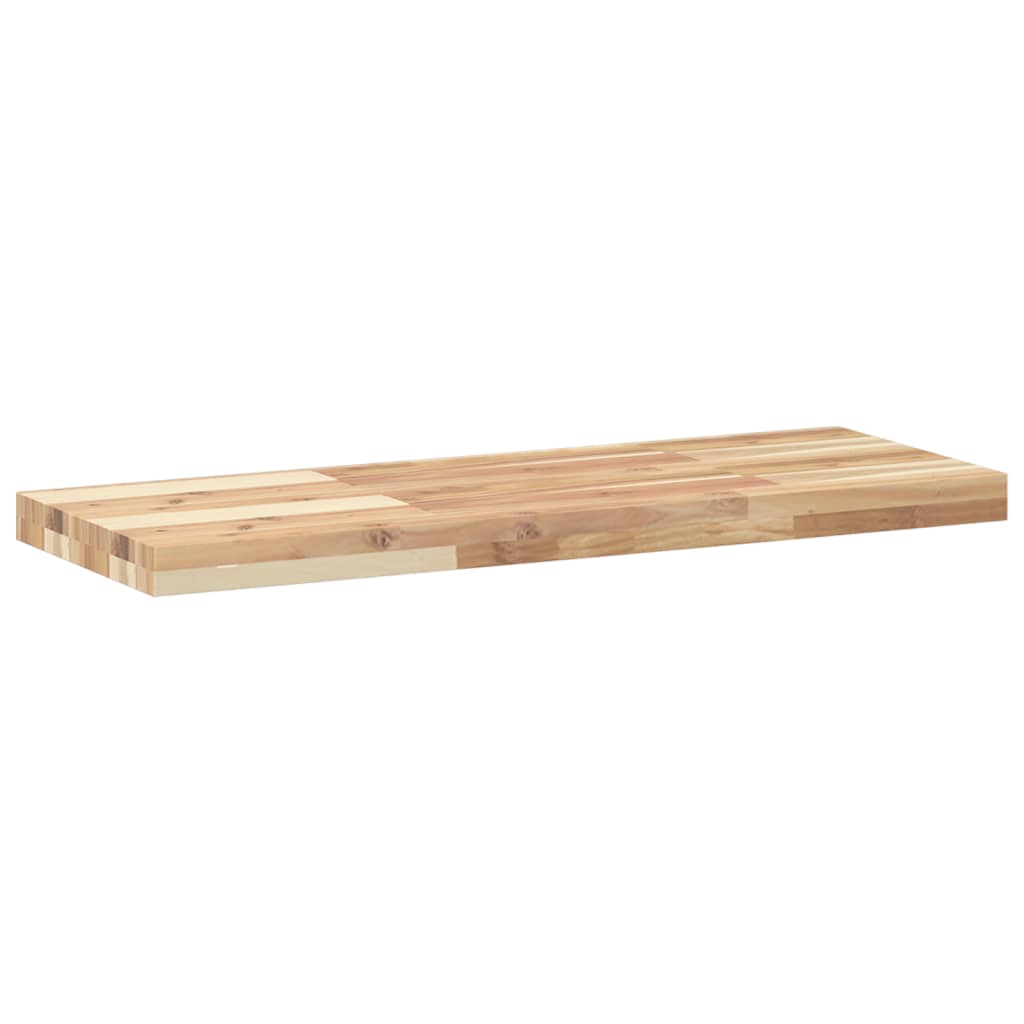 Wandschap zwevend 80x30x4 cm onbehandeld massief acaciahout is nu te koop bij PeponiXL, paradijselijk wonen!