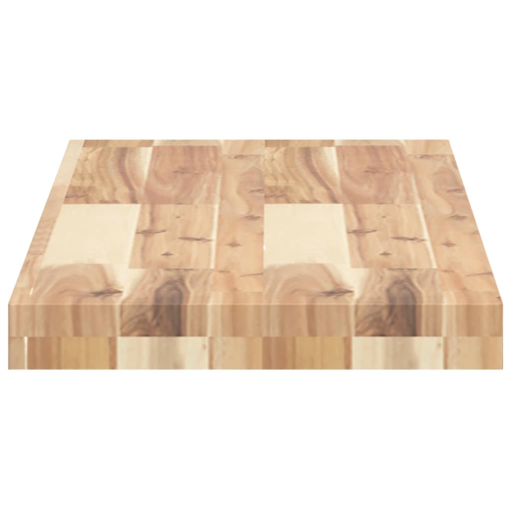 Wandschap zwevend 80x30x4 cm onbehandeld massief acaciahout is nu te koop bij PeponiXL, paradijselijk wonen!