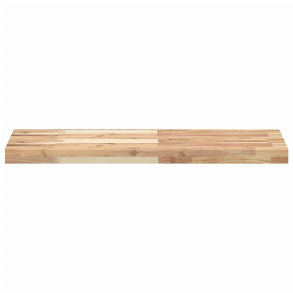 Wandschappen 2 st zwevend 80x30x4 cm onbehandeld acaciahout is nu te koop bij PeponiXL, paradijselijk wonen!