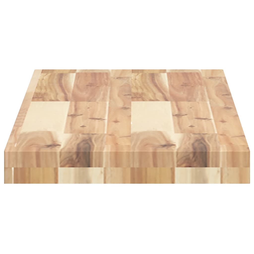 Wandschappen 2 st zwevend 80x30x4 cm onbehandeld acaciahout is nu te koop bij PeponiXL, paradijselijk wonen!