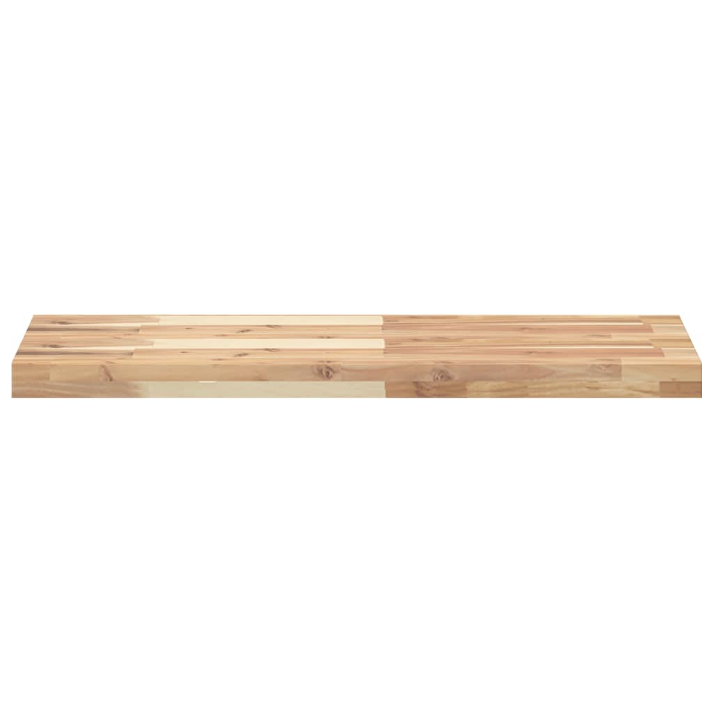 Wandschappen 2 st zwevend 100x30x4 cm onbehandeld acaciahout is nu te koop bij PeponiXL, paradijselijk wonen!