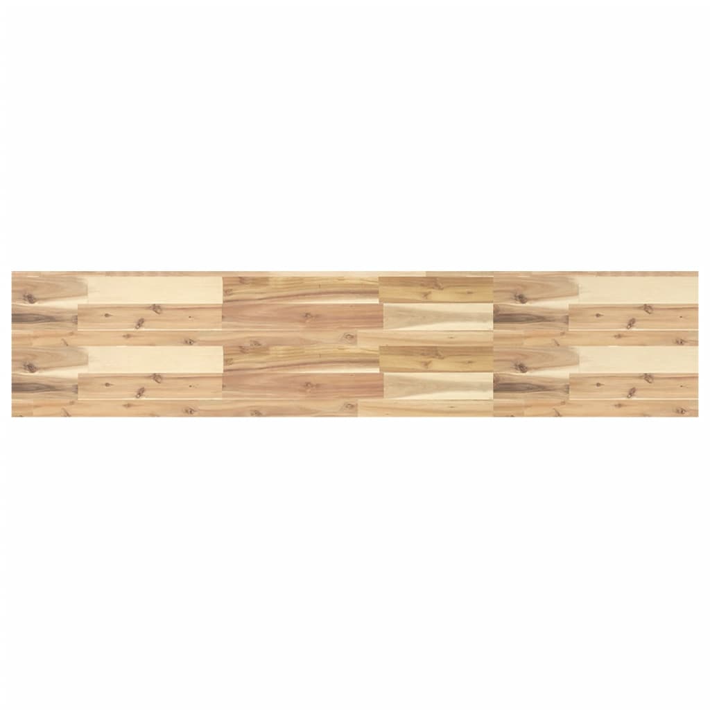 Wandschappen 4 st zwevend 120x30x4 cm onbehandeld acaciahout is nu te koop bij PeponiXL, paradijselijk wonen!