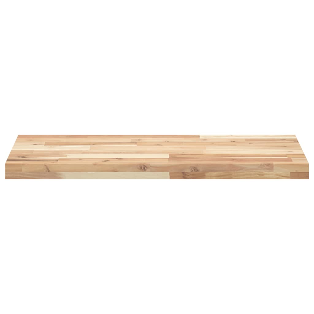 Wandschap zwevend 140x40x4 cm onbehandeld massief acaciahout is nu te koop bij PeponiXL, paradijselijk wonen!