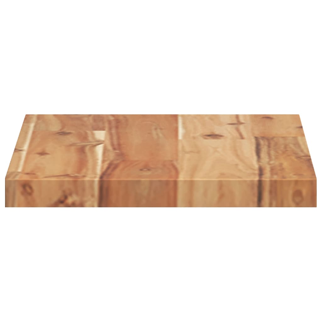 Wandschappen 4 st zwevend olieafwerking 60x20x2 cm acaciahout