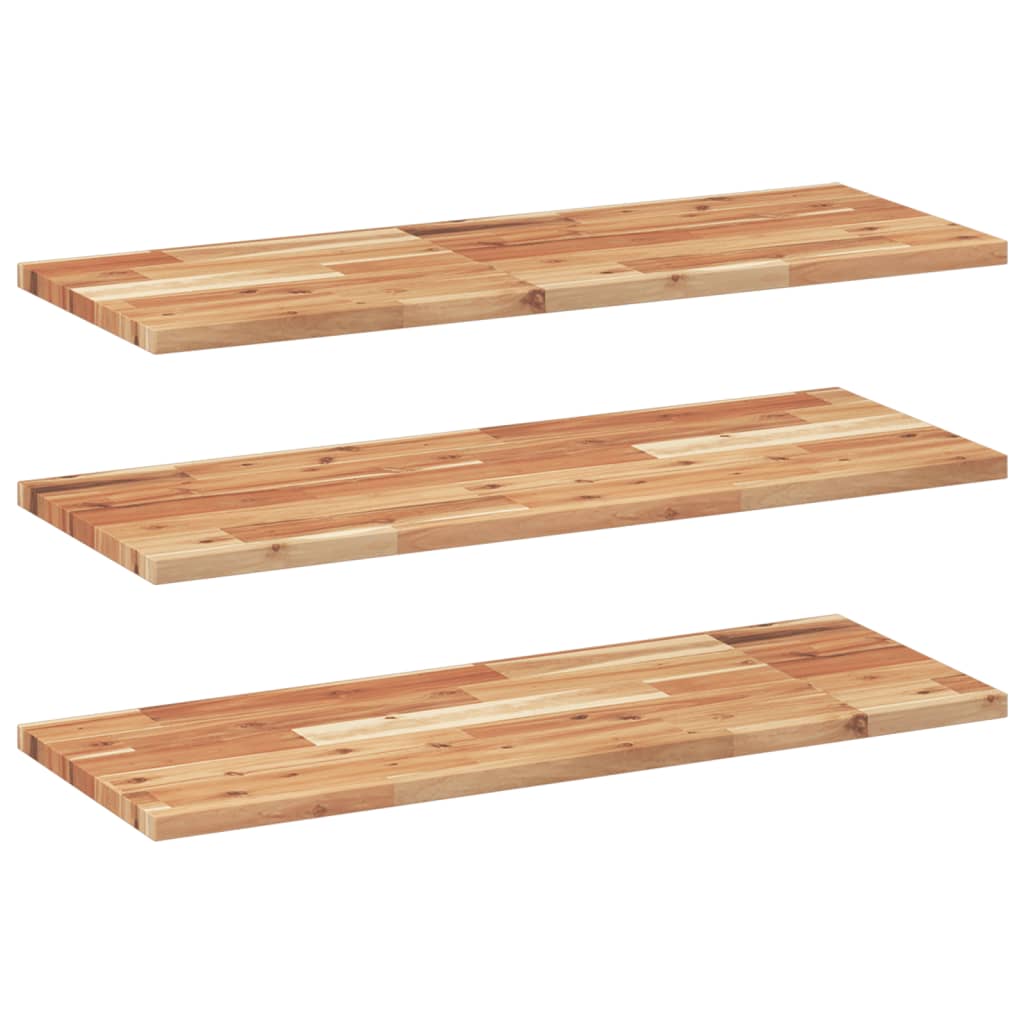 Wandschappen 3 st zwevend olieafwerking 100x30x2 cm acaciahout is nu te koop bij PeponiXL, paradijselijk wonen!