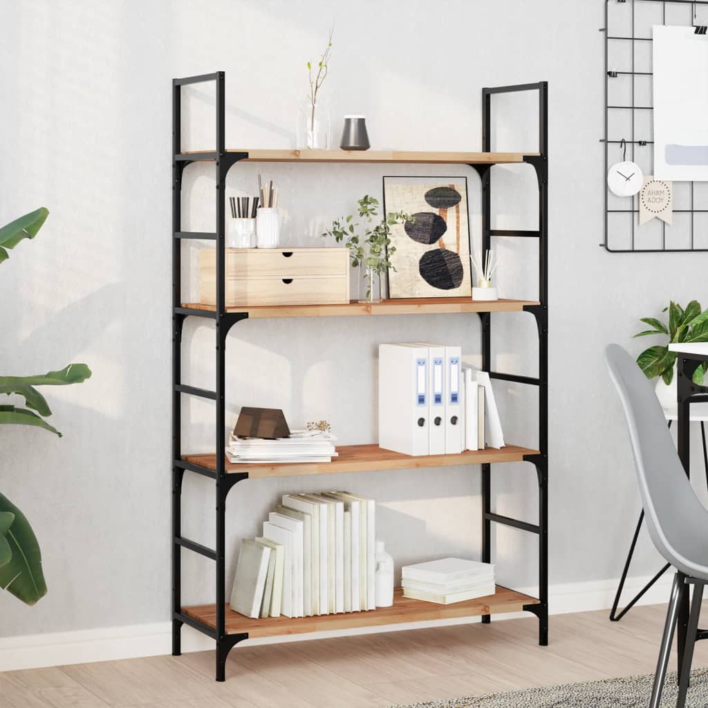 Wandschappen 4 st zwevend olieafwerking 100x30x2 cm acaciahout is nu te koop bij PeponiXL, paradijselijk wonen!
