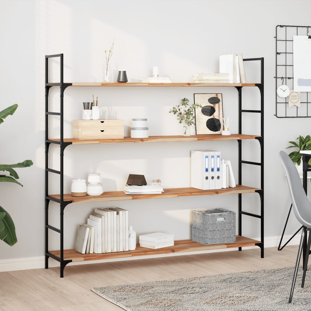 Wandschappen 3 st zwevend olieafwerking 120x30x2 cm acaciahout is nu te koop bij PeponiXL, paradijselijk wonen!