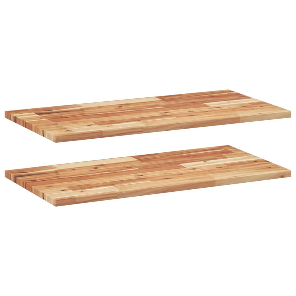 Wandschappen 2 st zwevend olieafwerking 60x40x2 cm acaciahout is nu te koop bij PeponiXL, paradijselijk wonen!