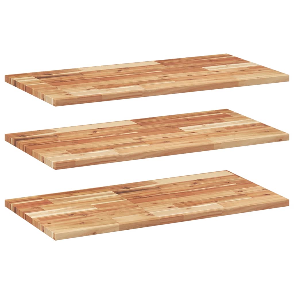 Wandschappen 3 st zwevend olieafwerking 80x40x2 cm acaciahout is nu te koop bij PeponiXL, paradijselijk wonen!