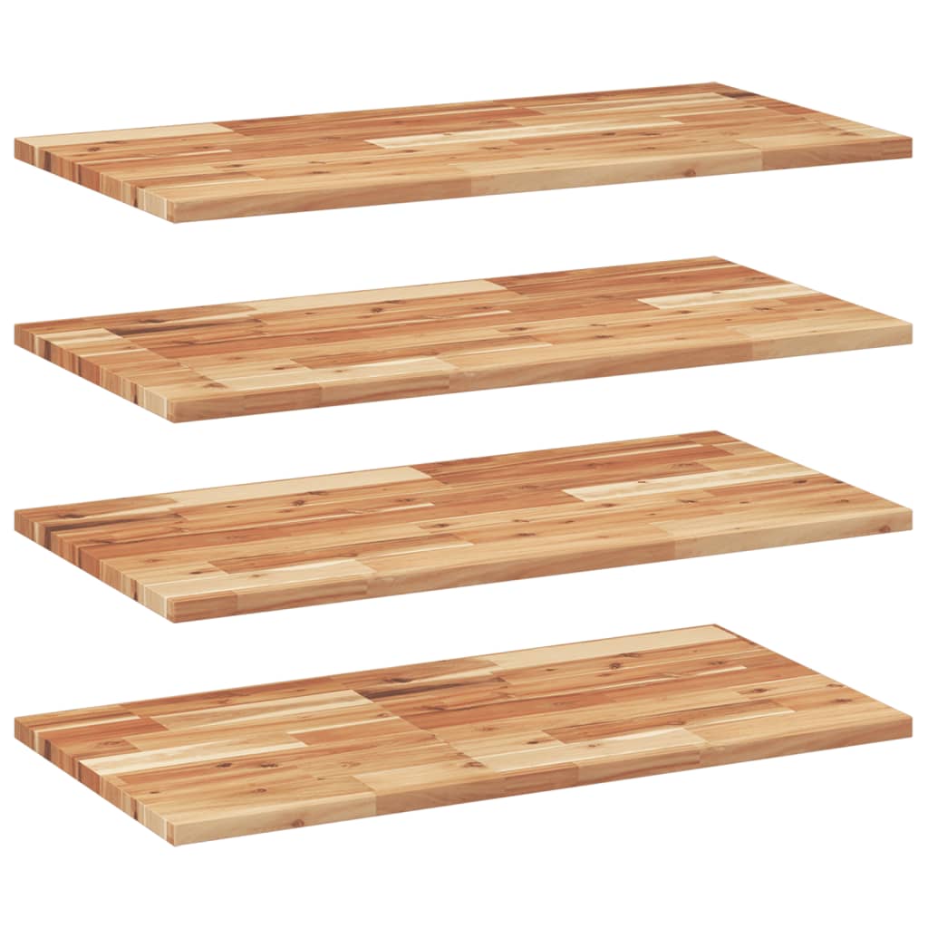 Wandschappen 4 st zwevend olieafwerking 80x40x2 cm acaciahout is nu te koop bij PeponiXL, paradijselijk wonen!