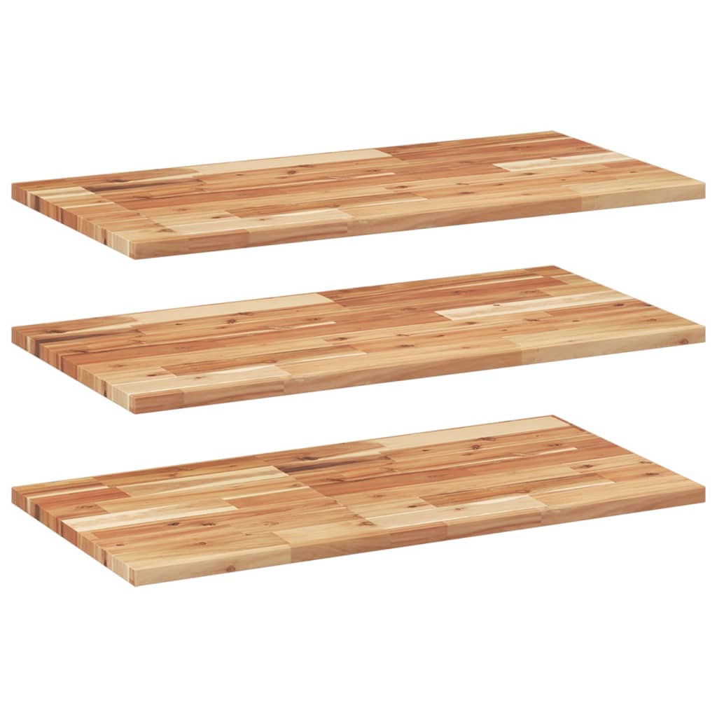Wandschappen 3 st zwevend olieafwerking 100x40x2 cm acaciahout is nu te koop bij PeponiXL, paradijselijk wonen!