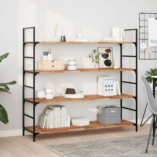 Wandschap zwevend olieafwerking 120x40x2 cm massief acaciahout is nu te koop bij PeponiXL, paradijselijk wonen!