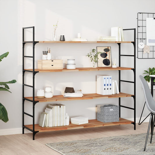 Wandschappen 4 st zwevend olieafwerking 120x40x2 cm acaciahout is nu te koop bij PeponiXL, paradijselijk wonen!