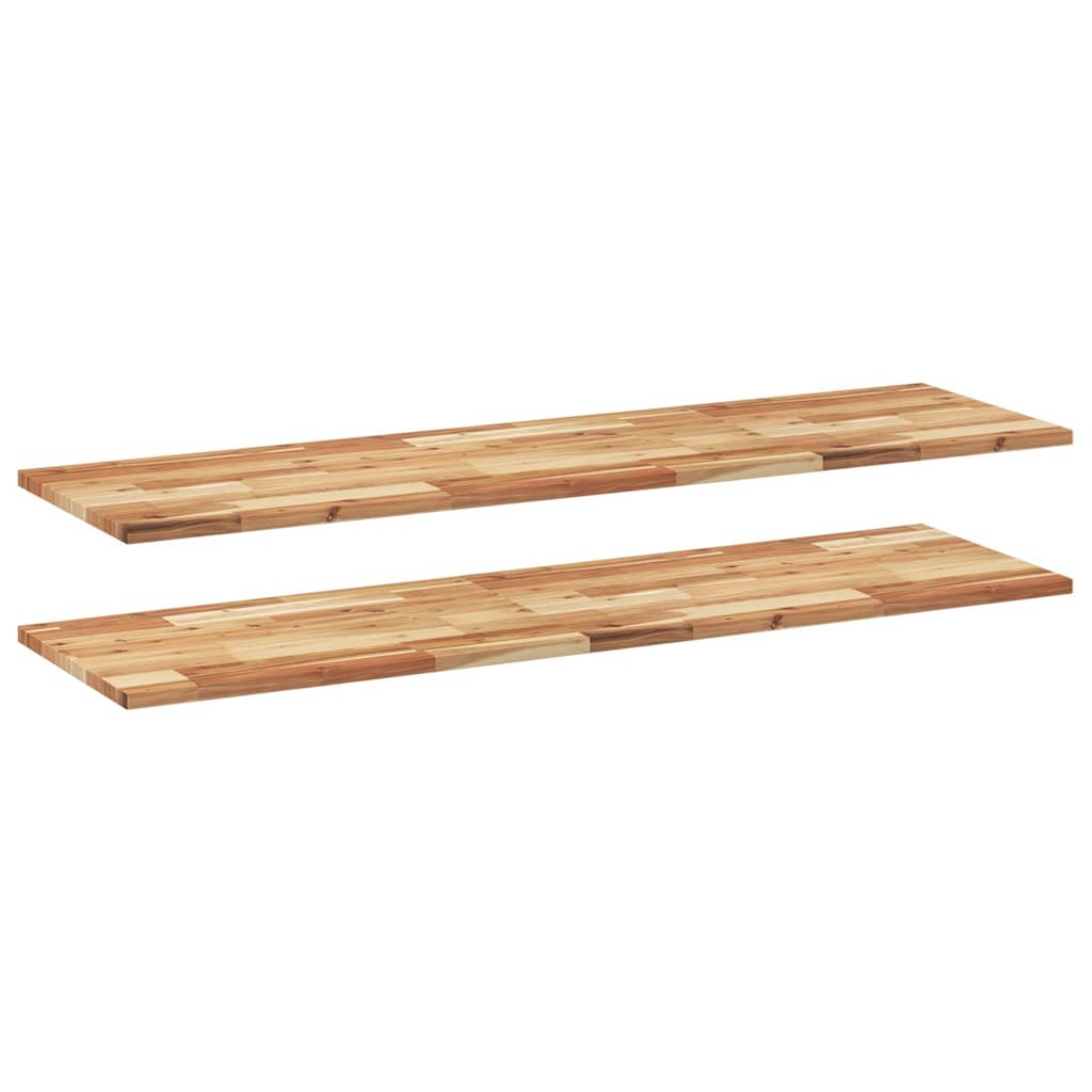 Wandschappen 2 st zwevend olieafwerking 160x40x2 cm acaciahout is nu te koop bij PeponiXL, paradijselijk wonen!