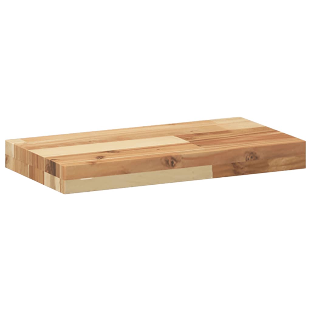 Wandschap zwevend olieafwerking 60x20x4 cm massief acaciahout is nu te koop bij PeponiXL, paradijselijk wonen!