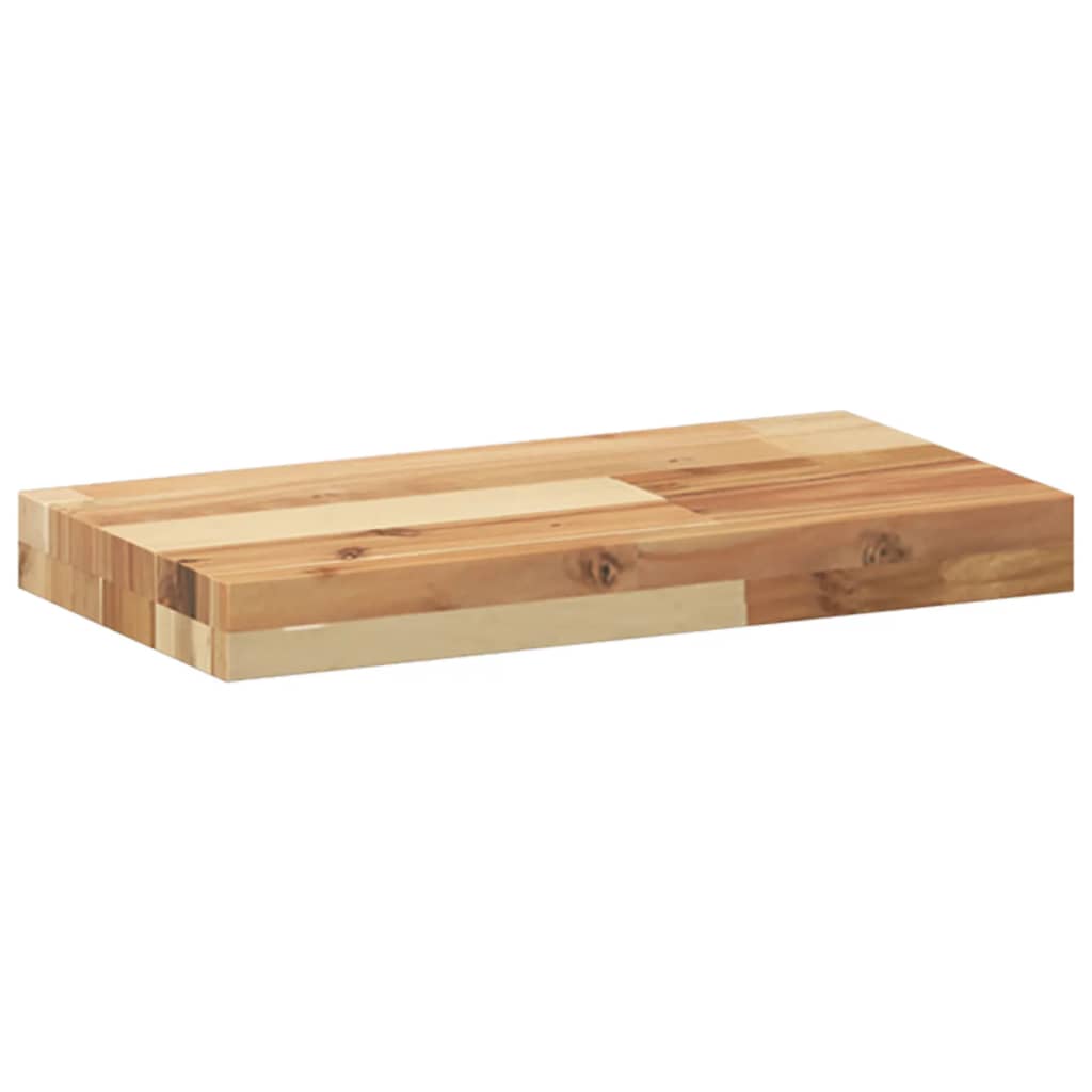 Wandschappen 2 st zwevend olieafwerking 60x20x4 cm acaciahout is nu te koop bij PeponiXL, paradijselijk wonen!