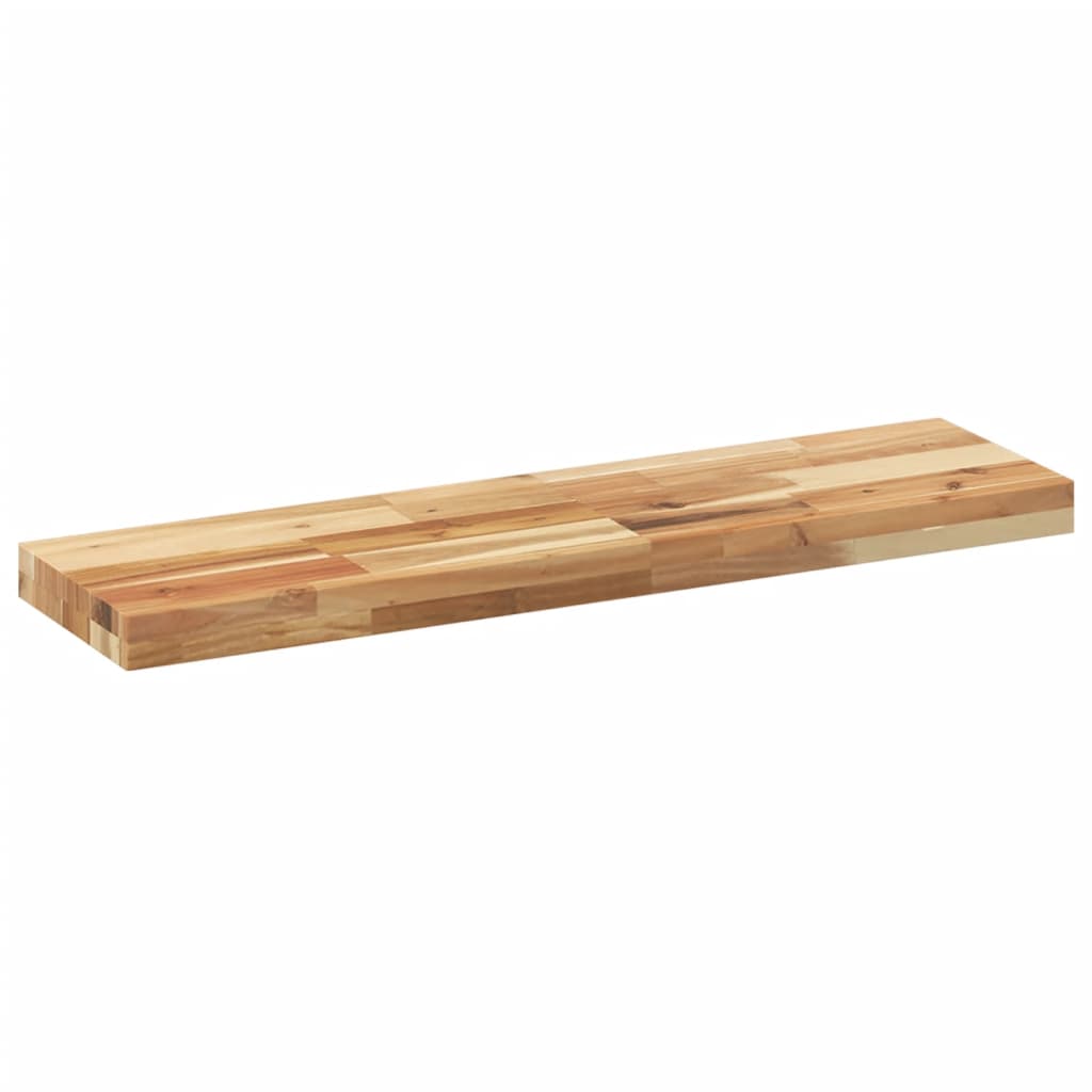 Wandschap zwevend olieafwerking 80x20x4 cm massief acaciahout is nu te koop bij PeponiXL, paradijselijk wonen!