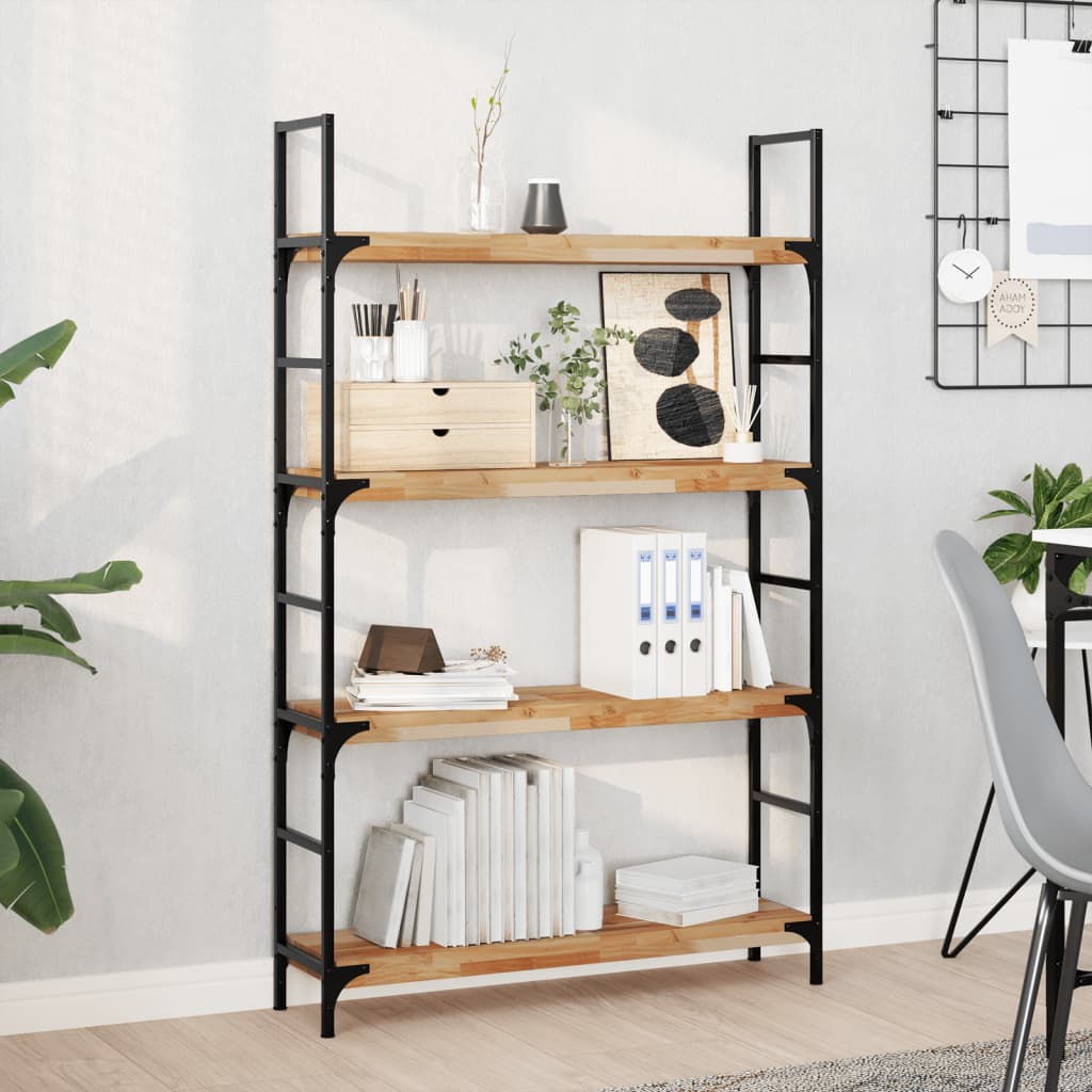 Wandschap zwevend olieafwerking 100x20x4 cm massief acaciahout is nu te koop bij PeponiXL, paradijselijk wonen!