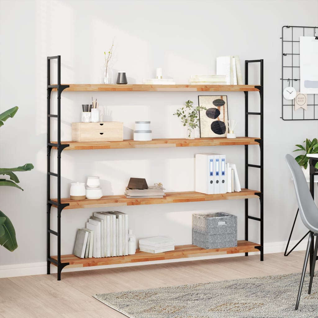 Wandschappen 2 st zwevend olieafwerking 120x20x4 cm acaciahout is nu te koop bij PeponiXL, paradijselijk wonen!