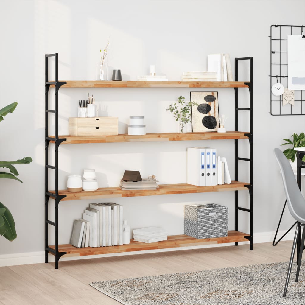 Wandschappen 3 st zwevend olieafwerking 120x20x4 cm acaciahout is nu te koop bij PeponiXL, paradijselijk wonen!