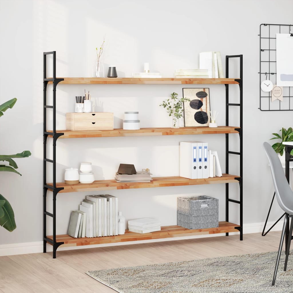 Wandschap zwevend olieafwerking 140x20x4 cm massief acaciahout is nu te koop bij PeponiXL, paradijselijk wonen!