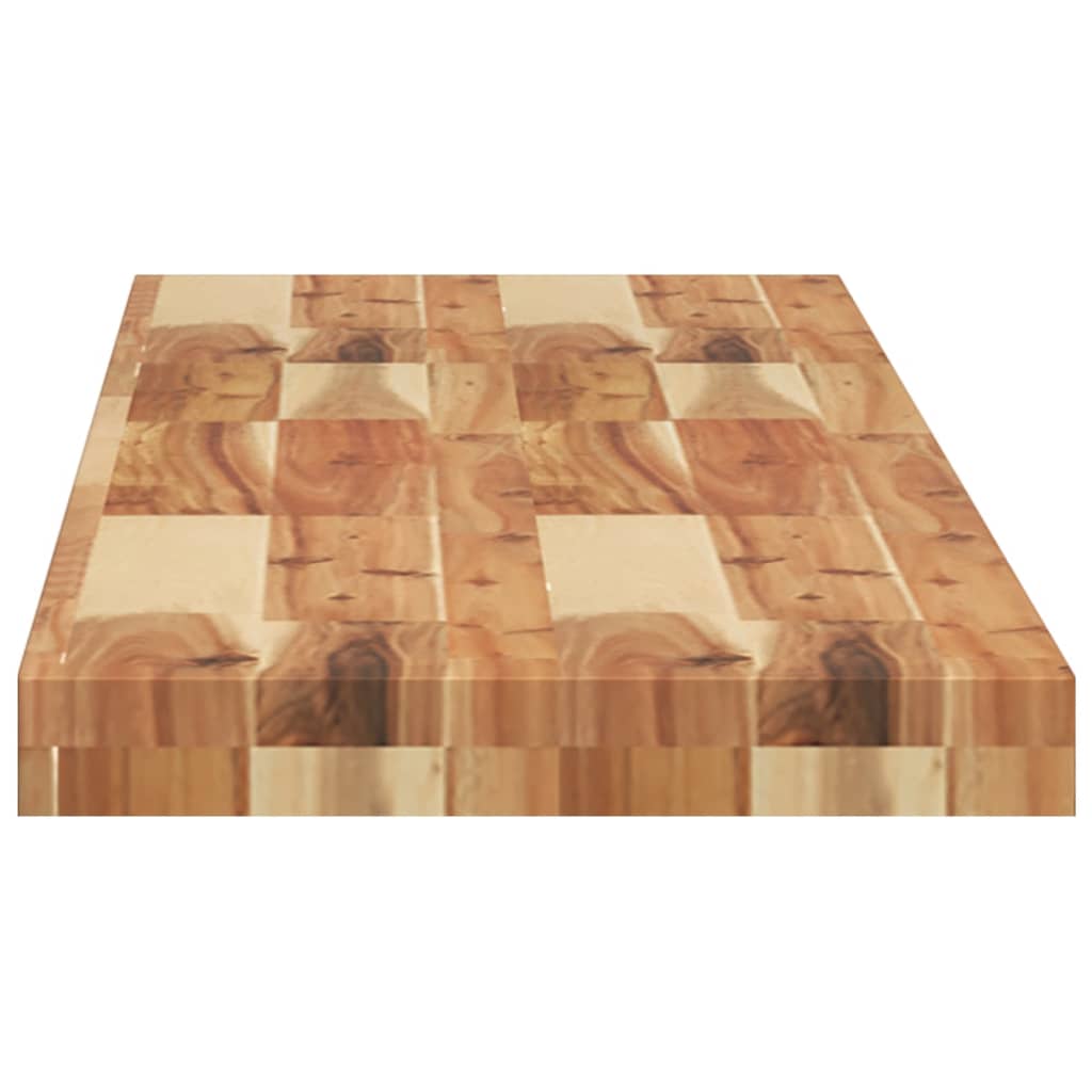 Wandschappen 3 st zwevend olieafwerking 120x30x4 cm acaciahout