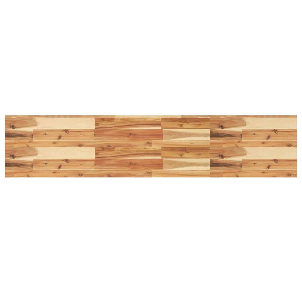Wandschappen 3 st zwevend olieafwerking 120x30x4 cm acaciahout