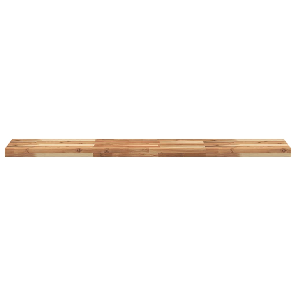 Wandschappen 4 st zwevend olieafwerking 120x30x4 cm acaciahout