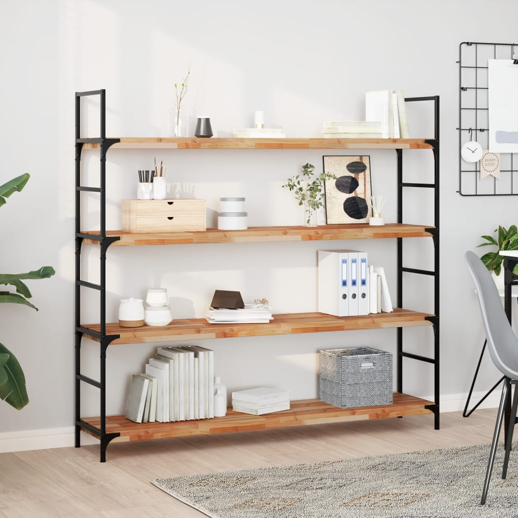 Wandschap zwevend olieafwerking 160x30x4 cm massief acaciahout is nu te koop bij PeponiXL, paradijselijk wonen!