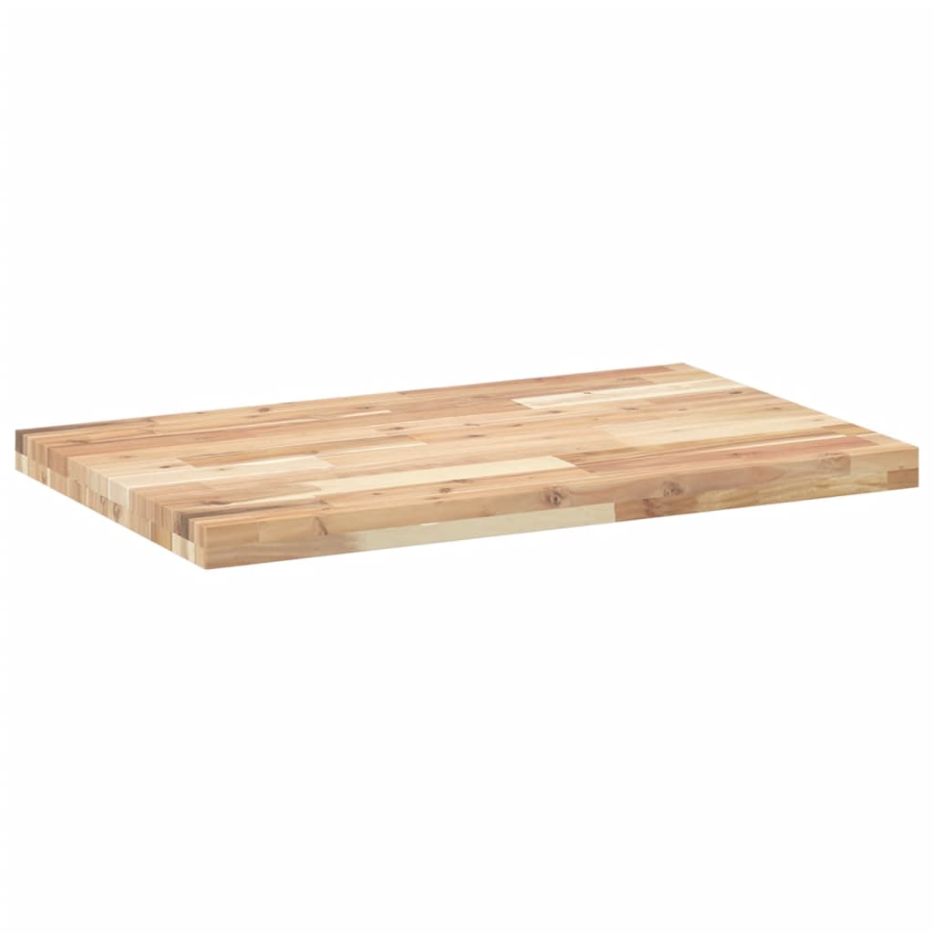 Wastafelblad 120x50x4 cm onbehandeld massief acaciahout is nu te koop bij PeponiXL, paradijselijk wonen!