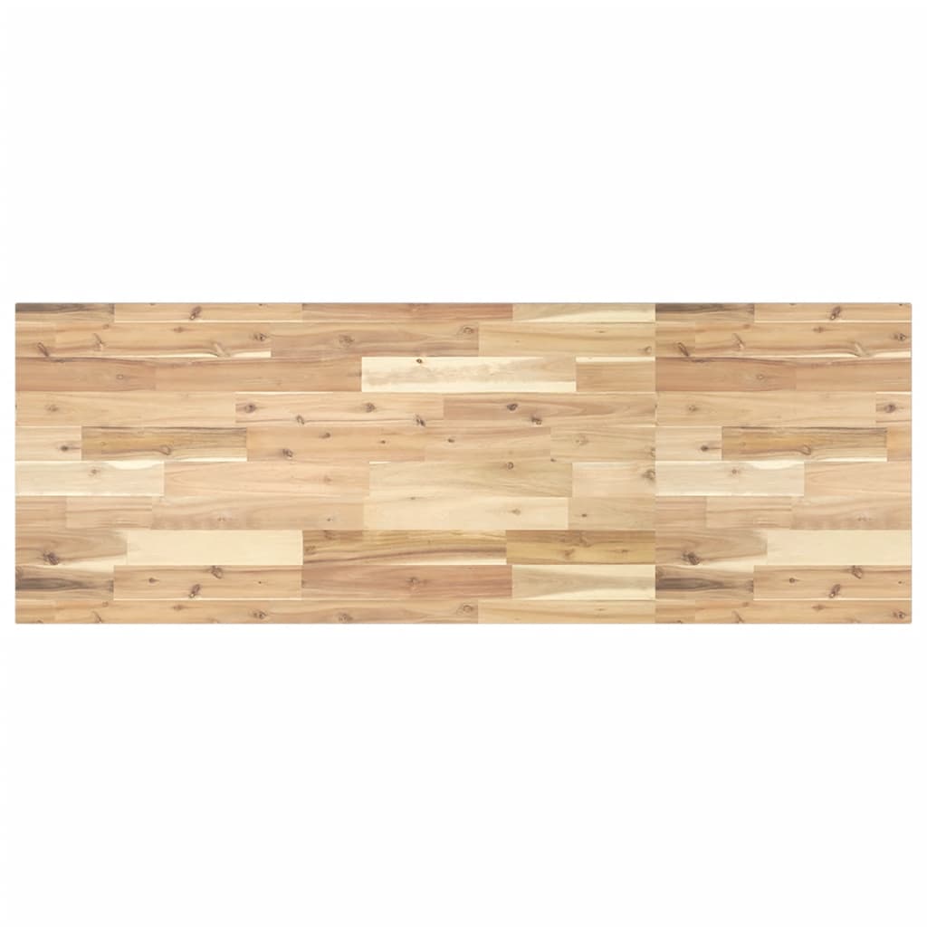 Bureaublad 120x50x2 cm onbehandeld massief acaciahout is nu te koop bij PeponiXL, paradijselijk wonen!