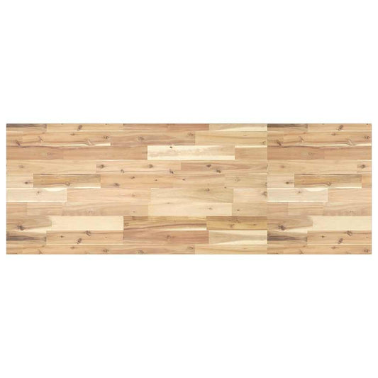 Bureaublad 140x50x2 cm onbehandeld massief acaciahout is nu te koop bij PeponiXL, paradijselijk wonen!
