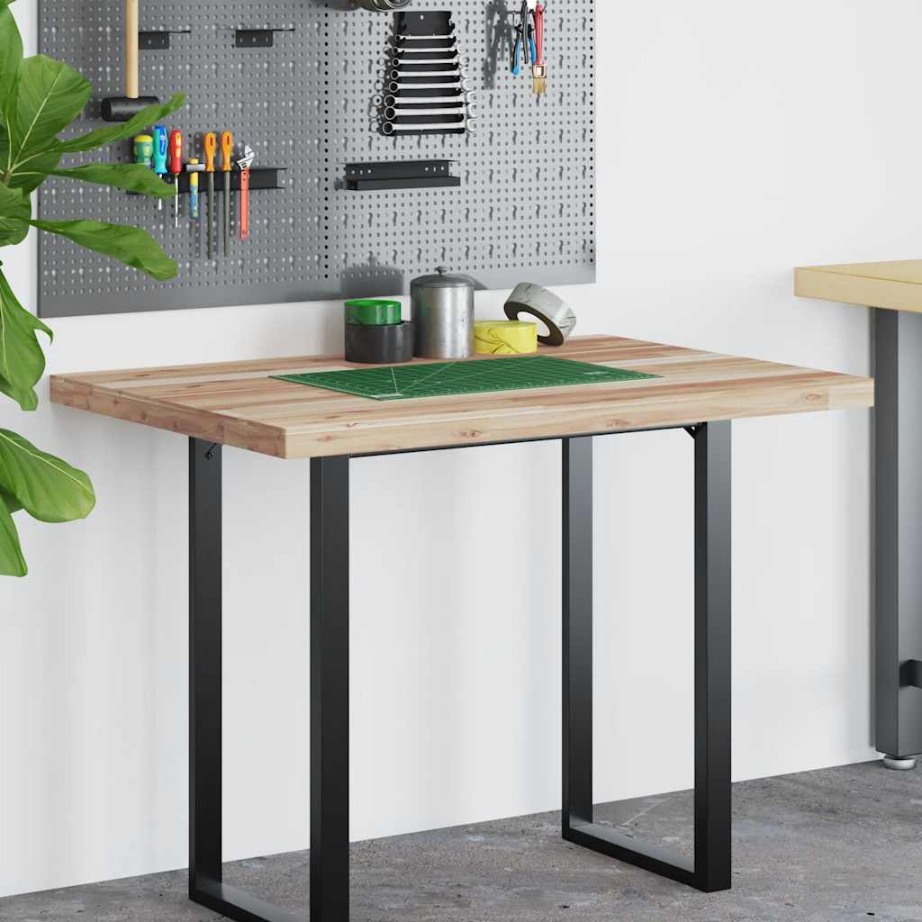 Bureaublad 100x70x4 cm onbehandeld massief acaciahout is nu te koop bij PeponiXL, paradijselijk wonen!