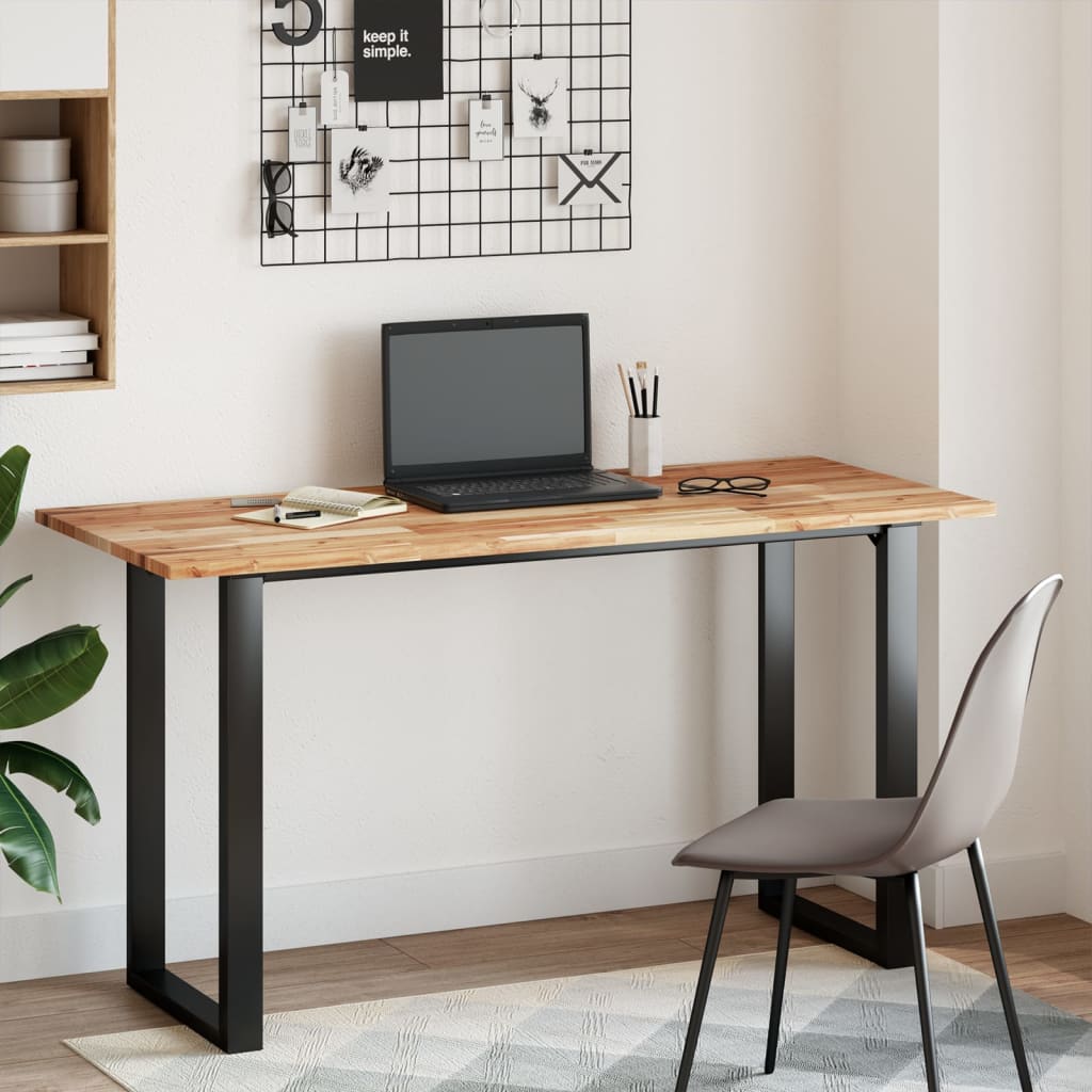 Bureaublad met olieafwerking 120x60x2 cm massief acaciahout is nu te koop bij PeponiXL, paradijselijk wonen!