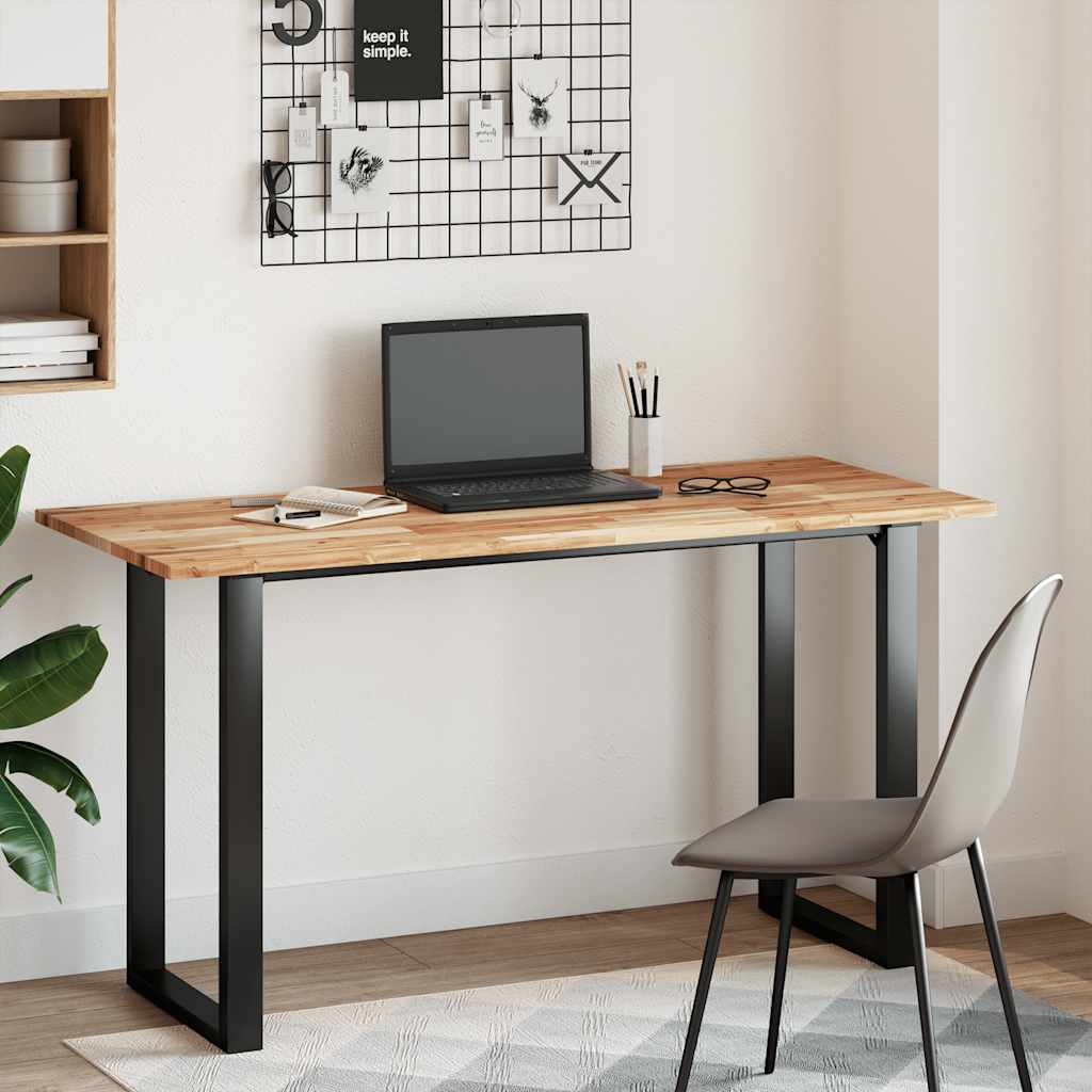 Bureaublad met olieafwerking 140x60x2 cm massief acaciahout is nu te koop bij PeponiXL, paradijselijk wonen!