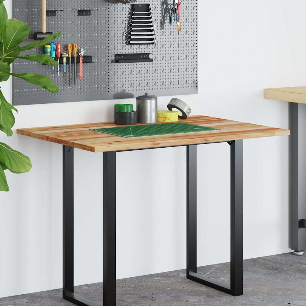 Bureaublad met olieafwerking 80x70x2 cm massief acaciahout is nu te koop bij PeponiXL, paradijselijk wonen!