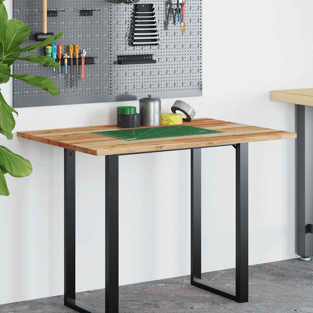 Bureaublad met olieafwerking 100x70x2 cm massief acaciahout is nu te koop bij PeponiXL, paradijselijk wonen!